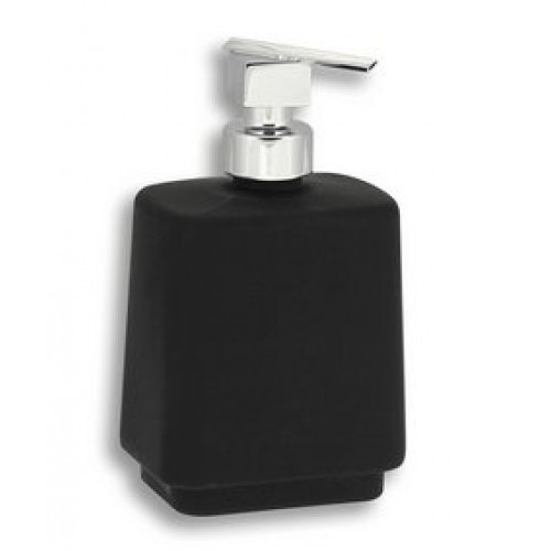 NOVASERVIS Metalia 4 álló folyékonyszappan adagoló, króm/fekete üveg 6450/1,5