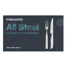 Fiskars All Steel Steak-evőeszköz készlet, 24 db 1027505 