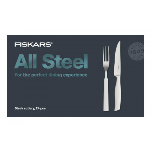 Fiskars All Steel Steak-evőeszköz készlet, 24 db 1027505 