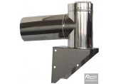 REGULUS APWKB8 Sarok könyök 80/125 PPH-A/Inox, tartóval együtt 8645