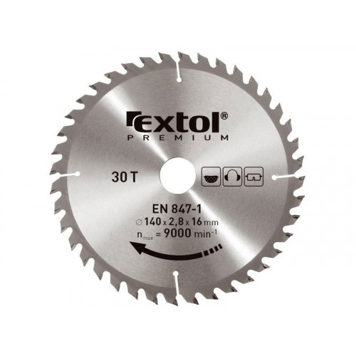 EXTOL PREMIUM körfűrészlap keményfémlapkás 350x2,5x30mm 84T 8803254