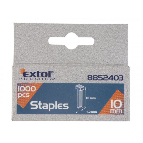 EXTOL PREMIUM Tűzőszeg fejjel, 12 mm, 2,0 x 0,52 x 1,2 mm, 1000 db 8852404