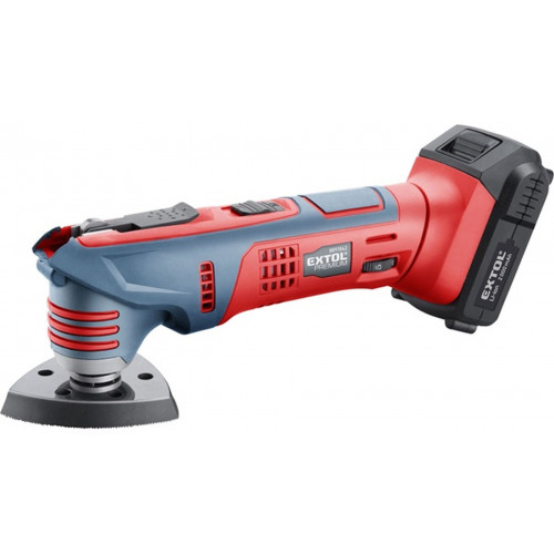 Extol akkus multifunkciós szerszámgép, 20V, Li-ion, 1db akku, 1db töltő, 2000 mA 8891842