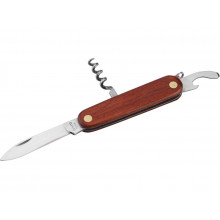 EXTOL CRAFT zsebkés bicska 4 funkcióval fa nyelű 145/85mm 91373