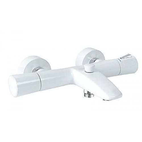 KLUDI Zenta termosztátos kádtöltő- és zuhanycsap, fehér/króm 351019138