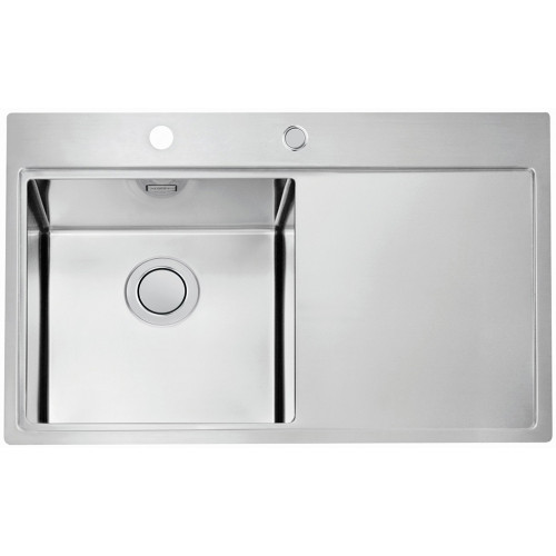 ALVEUS PURE 40 UP rozsdamentes mosogató, 790 x 525 mm, balos 1123789