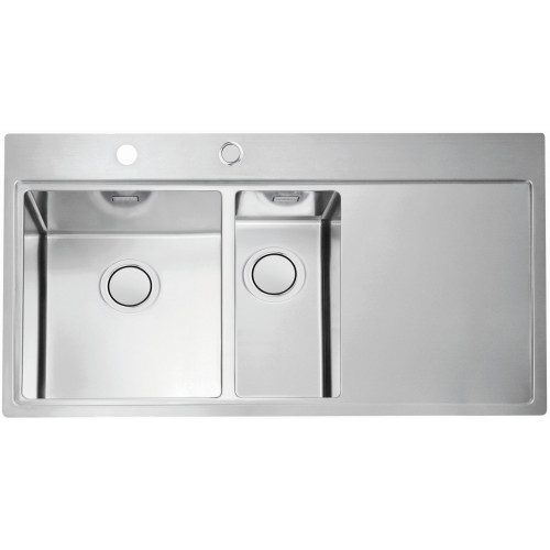 ALVEUS PURE 60 UP rozsdamentes mosogató, 980 x 525 mm, balos 1123793