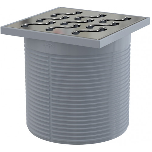 ALCAPLAST rácstartó elem, rács 105 x 105 mm, rozsdamentes acél APV0600