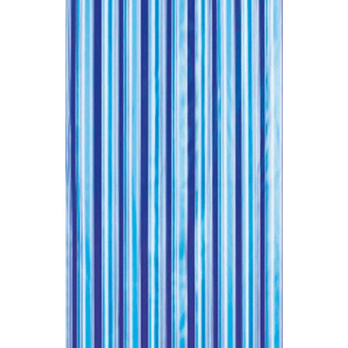 AQUALINE zuhanyfüggöny, 180 x 180 cm, kék csíkos ZV011