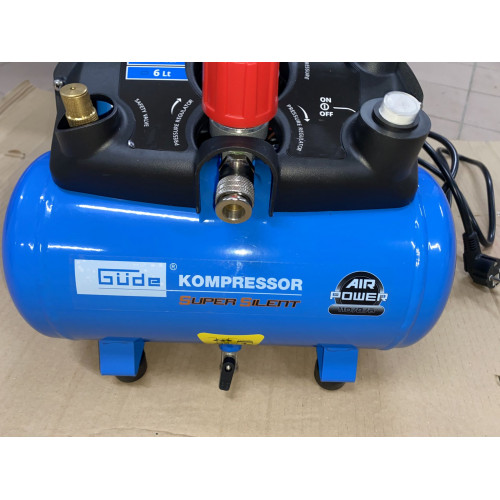 KIÁRUSÍTÁS GÜDE 110/8/6 Airpower Silent kompresszor 50134 SZERVIZELT