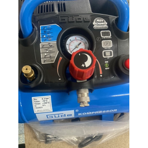 KIÁRUSÍTÁS GÜDE Airpower 190/08/6 olajmentes kompresszor 50089 SZERVIZELT