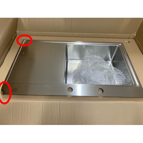 ALVEUS PURE 50 rozsdamentes mosogató, 860 x 525 mm, balos 1103652