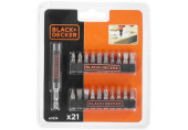 Black & Decker A7074-XJ Bitkészlet 21db