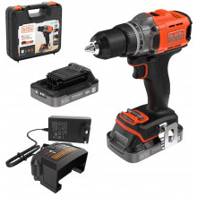 Black & Decker BCD382D2XK-QW Akkus fúró-csavarozó (45Nm/18V/2x2,0Ah) koffer