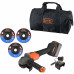 Black & Decker BCG6L8F1S-QW Akkus sarokcsiszoló (18V/1x4,0Ah), 3x korong, táska