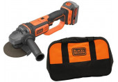 Black & Decker BCG720M1-QW Akkus sarokcsiszoló (125mm/18V/1x4,0Ah) Táska