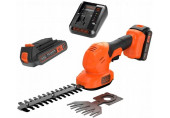 Black & Decker BCSS18D1-QW Akkus sövényvágó és fűnyíró olló (20cm/18V/1x2,0Ah)
