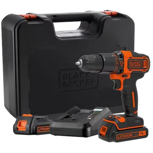 Black & Decker BDCHD18K1B2-QW Akkus ütvefúró-csavarozó (40Nm/18V/2x2,0Ah) koffer