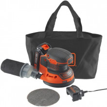 Black & Decker BDCROS18-QW Akkus excentercsiszoló (125mm/18V/1x1,5Ah), táska