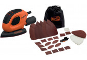 Black & Decker BEW230BC-QS Mouse Rezgőcsiszoló (55W) + 15kdb tartozék és táska
