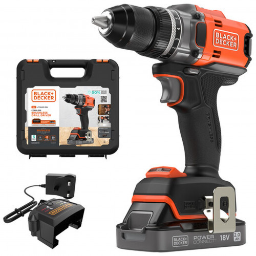 Black & Decker BLD682D1XK-QW Akkus fúró-csavarozó (50Nm/18V/1x2,0Ah) koffer Black & Decker BLD682D1XK-QW Akkus fúró-csavarozó (50Nm/18V/1x2,0Ah) koffer