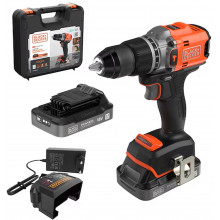 Black & Decker BLD683D2XK-QW Akkus ütvefúró-csavarozó (50Nm/18V/2x2,0Ah) koffer