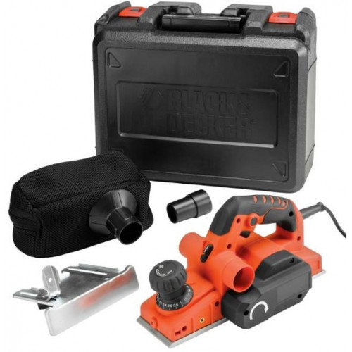 Black & Decker KW750K Gyalugép (750W/82mm/0-2mm), TCT kés, koffer