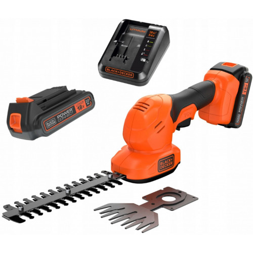 Black & Decker BCSS18D1 PowerConnect akkumulátoros sövényvágó (18V/1x2,0Ah)