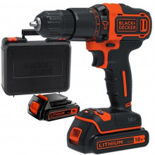 Black & Decker BDCHD18KB Akkus ütvefúró-csavarozó (2x1,5Ah/18V) Koffer
