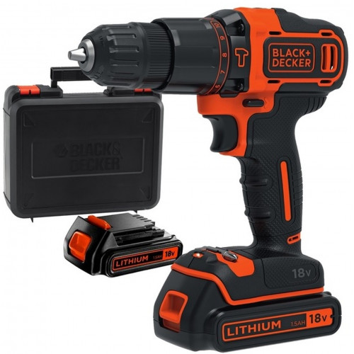 Black & Decker BDCHD18KB Akkus ütvefúró-csavarozó (2x1,5Ah/18V) Koffer