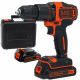 Black & Decker BDCHD18KB Akkus ütvefúró-csavarozó (2x1,5Ah/18V) Koffer