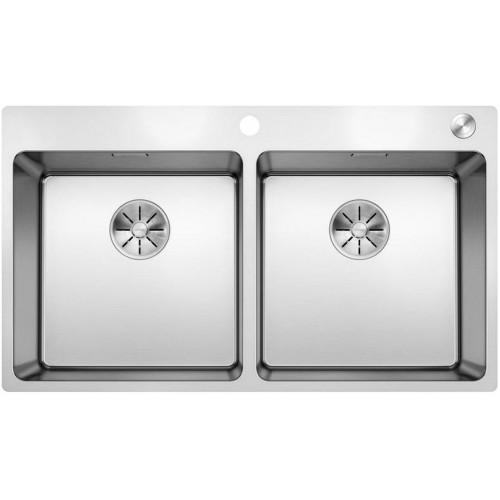 BLANCO ANDANO 400/400-IF/A rozsdamentes mosogató dugókiemelővel, selyemfényű 525249