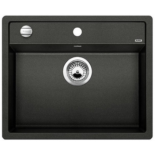 BLANCO DALAGO 6 szilgránit mosogató dugókiemelővel, fekete 525873