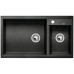 BLANCO METRA 9 szilgránit mosogató, fekete 525936
