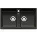 BLANCO ZIA 9 szilgránit mosogató, fekete 526029