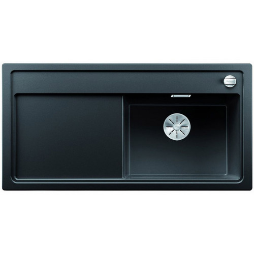 BLANCO ZENAR XL 6 S InFino szilgránit mosogató dugókiemelővel, jobbos, fekete 526062