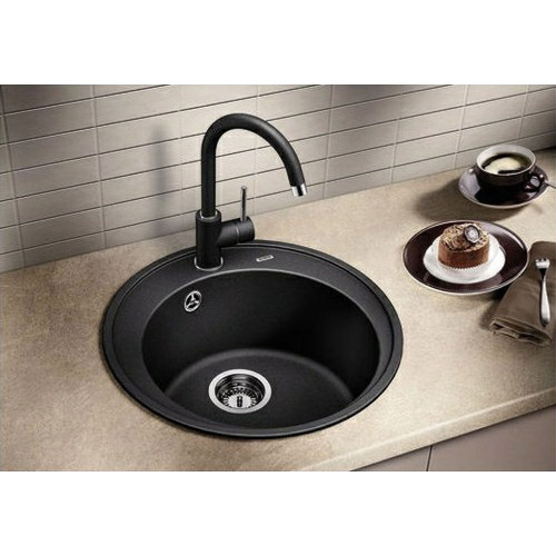 BLANCO RIONA 45 szilgránit mosogató, fekete 526095