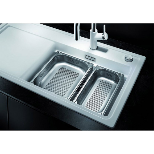 BLANCO ZENAR XL 6 S rozsdamentes GN 1/2 gőzpároló edény, perforált, 65 mm 574343