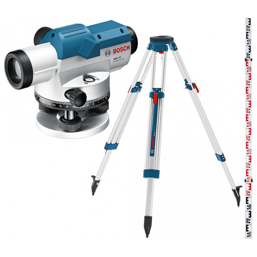 BOSCH GOL 26D Optikai szintező BT160 állvány GR500 mérőléc 061599400E