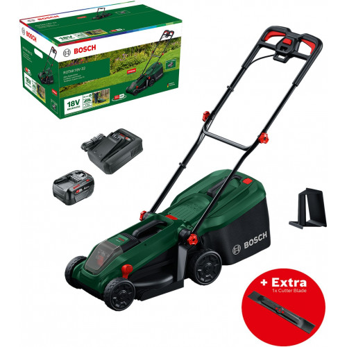 BOSCH ROTAK18V-32 Akkus fűnyíró, extra kés 1x4,0Ah 06008B9P02 BOSCH ROTAK18V-32 Akkus fűnyíró, extra kés 1x4,0Ah 06008B9P02