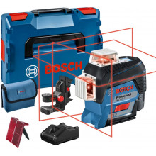 Bosch GLL 3-80 C Akkus vonallézer BM1 falitartó L-Boxx-ban (1x12V/2.0Ah) 0601063R02