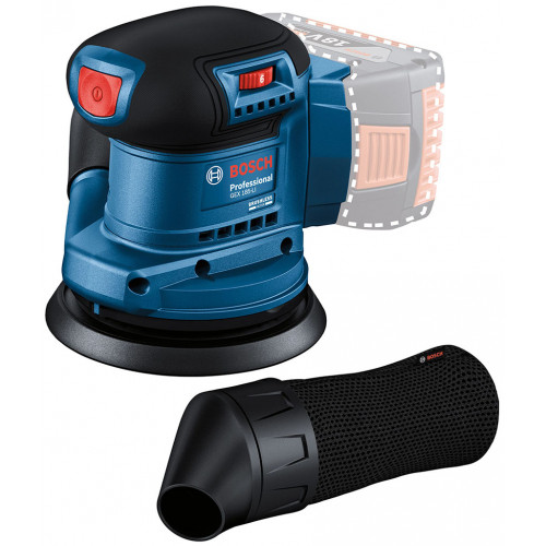 BOSCH GEX 185-LI PROFESSIONAL Akkus excentercsiszoló (18V/akku és töltő nélkül) 06013A5020
