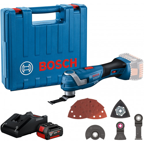 BOSCH GOP 185-LI PROFESSIONAL Akkus multifunkciós gép (18V/4,0Ah) koffer 06018G2021