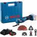 BOSCH GOP 185-LI PROFESSIONAL Akkus multifunkciós gép (18V/4,0Ah) koffer 06018G2021