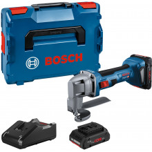 BOSCH GSC 18V-16 E PROFESSIONAL Akkus lemezvágó olló (2x 4,0Ah) L-BOXX 0601926301