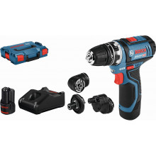 BOSCH GSR 12V-15 FC PROFESSIONAL Akkus fúró-csavarozó (12V/2x2,0Ah) koffer 06019F6000