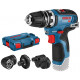 BOSCH GSR 12V-35 FC Akkus fúrócsavarozó, L-BOXX tárolóban, adapterrel 06019H3003