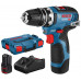 BOSCH GSR 12V-35 FC Akkus fúrócsavarozó 2x3.0Ah gyorstok. L-Boxx 06019H3001