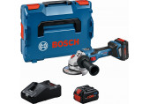 BOSCH GWS 18V-15 SC PROFESSIONAL Akkus sarokcsiszoló (18V/2x8,0Ah) L-BOXX 06019H6101