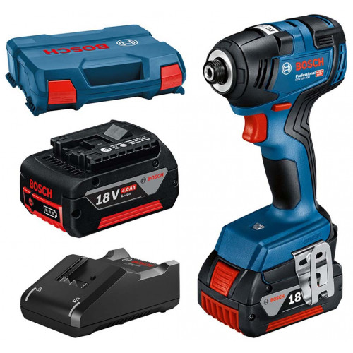 BOSCH GDR 18V-200 PROFESSIONAL Akkus ütvefúró-csavarozó (18V/2x4,0Ah) koffer 06019J2107